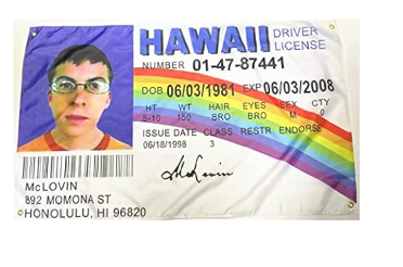 Flag "Mclovin ID"